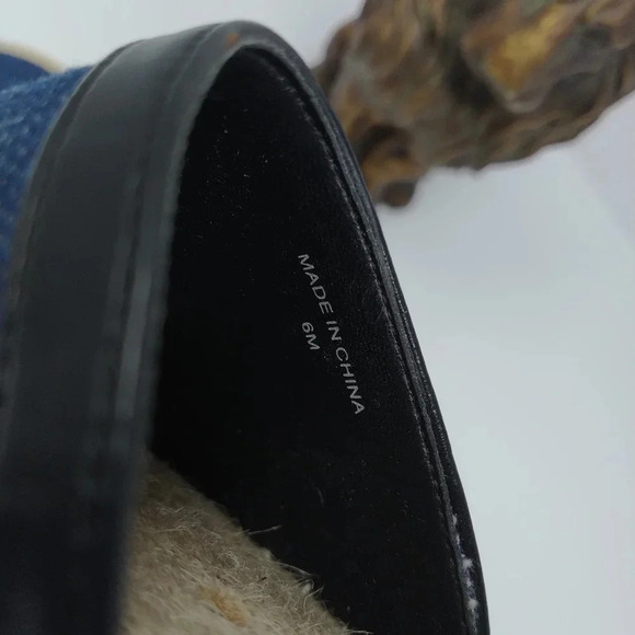 Rebecca Minkoff Gilles Denim Studded Espadrilles Size 6 - Picture 8 of 10